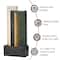 Glitzhome® 38.25" Modern LED Textured Surface Outdoor Floor Fountain